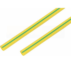 Трубка термоусаживаемая Rexant жёлто-зелёная 15,0 / 7,5мм