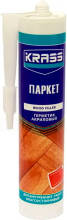 Герметик по дереву KRASS акриловый (Паркет) серый 300мл