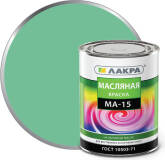 Краска масляная Лакра МА-15 салатовая 0,9кг