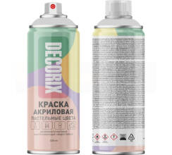 Аэрозольная краска универсальная Пастельные цвета DECORIX 335 мл, пастельный бежевый