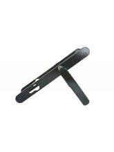 Ручка дверная Absolyute (Абсолют) на планке РФ1-85А/25 (85 мм) черный