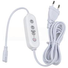 Таймер Uniel UST-E32 WHITE 2M с вилкой и разъемом L,N для фито светильника, 220В, 150Вт