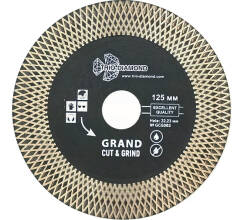 Диск алмазный отрезной 125*22,23 Турбо серия Grand Cut and Grind