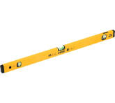 Уровень алюминиевый, магнит, фрезерованный, 3 глазка (1 зеркал.) 0,5 мм/м, 800 мм Denzel