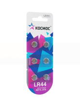 Элемент питания G13 (L1154/LR44/A76/357) 1.5V Alkaline 6BL Космос