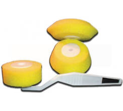 Валик поролоновый желтый угловой, набор 3 шт.