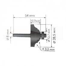 Фреза калевочная 8*23*10 R5 STF1019