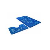 Комплект ковриков для санузла Shanitex 45х43/45х71 голубой