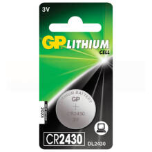 Батарейка GP LITHIUM d24.5х3.0мм 3V CR2430