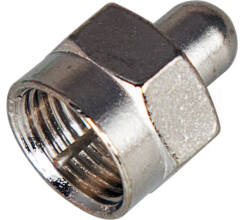 Разъем антенный, штекер F - заглушка (2шт.)  REXANT