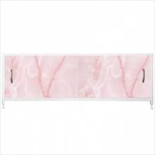 Экран для ванны ВладЭк Steel № 18 розовый мрамор 170см