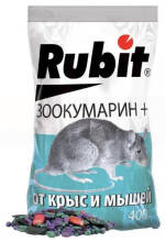 Cредство от крыс и мышей Rubit, зоокумарин+зерновая смесь,400г