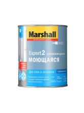Краска латексная для стен и потолков Marshall Export-2 глубокоматовая BW 0,9л