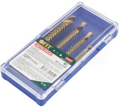 Сверло-фреза универсальное титановое покрытие набор 4 шт. (3; 5; 6; 8 мм)