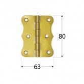 Петля DMX 8046 декоративная 63х80мм