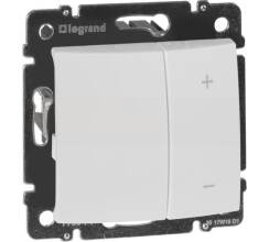Светорегулятор нажимной белый 40-400W для л/н, универсальный, многофункцион Leg770062 Legrand Valena