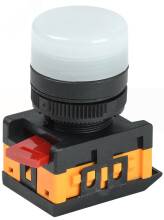 Светосигнальный индикатор AL-22 & 25 TE неон 220В. (бел.)