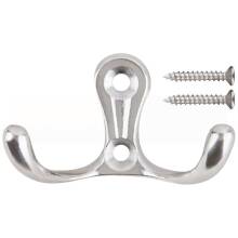Крючок двойной, хром