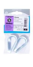 Коуш для стальных канатов, SteelRex DIN 6899А, цинк  8 мм уп. - 2 шт. 