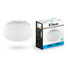 Лампа Feron LB-454 светодиодная таблетка GX53 230В 15Вт 6400К