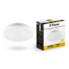 Лампа Feron LB-451 светодиодная таблетка GX53 230В 7Вт 2700К
