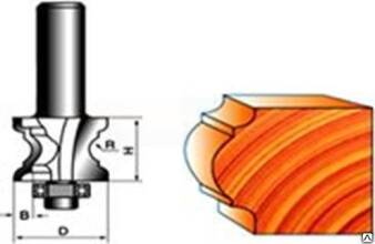 Фреза кромочная фигурная 8*33*12 R4 STF2006