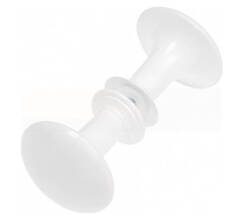 Ручка кухонная кнопка-стеклопластик (белая)