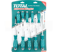 Набор шлицевых и крестовых отверток TOTAL THT250610, 38-200мм, 10шт, Cr-V