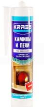 Герметик для каминов и печей силикатный Krass 1250С черный 300мл
