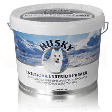 Грунт-краска акриловая Husky Interior & Exterior Prime белая 10л