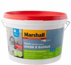 Краска латексная Marshall Кухня и ванна белая BW 2,5л