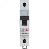 Автоматический выключатель Legrand TX3 1-полюсный С 10А 6kA 
