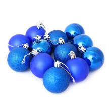 Набор из 12-ти пластиковых шаров, 5 см, цвет-синий