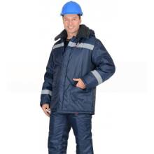 Куртка Сириус Север-4 100% п/э тёмно-синий размер 96-100/170-176
