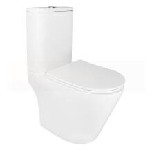 Унитаз напольный AZARIO Berton Торнадо безободковый сиденье микролифт AZ-6093/2 места