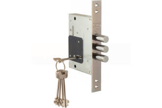 Замок врезной Kale kilit (Кале килит) сувальдный 257/L (тех. упаковка), 5 кл. (кл. 40 мм)