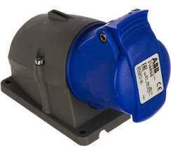 Розетка АВВ для монтажа на поверхность 2P+E 220В 16А IP44