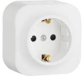 Розетка Legrand Quteo 782211 с заземлением белая 1 пост IP20