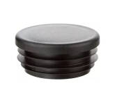 Заглушка для труб круглая 40мм черная