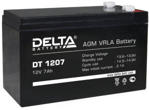 Аккумулятор Delta DT 1207 7Ач