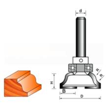 Фреза кромочная фигурная 8*33*12 R4 STF2001