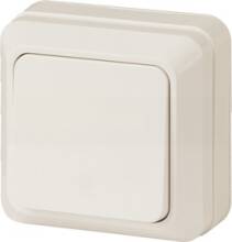 Выключатель Эра Intro Quadro 2-101-02 одноклавишный слоновая кость 250В 10А IP20