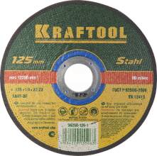 Круг Kraftool 36252 отрезной 125х1,0х22 мм